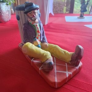 Emmett Kelly Jr. Flambro Clown Sitting Book End